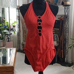 Michael  Kors/Padded Bathing Suit/Size(6)/Orange